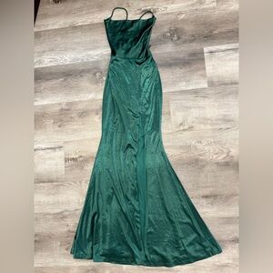Lulus Green Slit Dress
